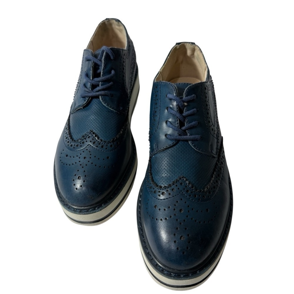 Women’s Blue Primadonna Collection Lace Up Shoes